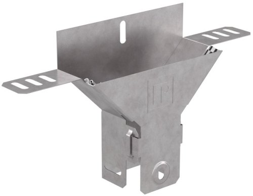 Тройник для лотка вертикальный с крышкой Промрукав Стандарт 50х50 фото Тройник для лотка вертикальный с крышкой Промрукав Стандарт 50х50 картинка